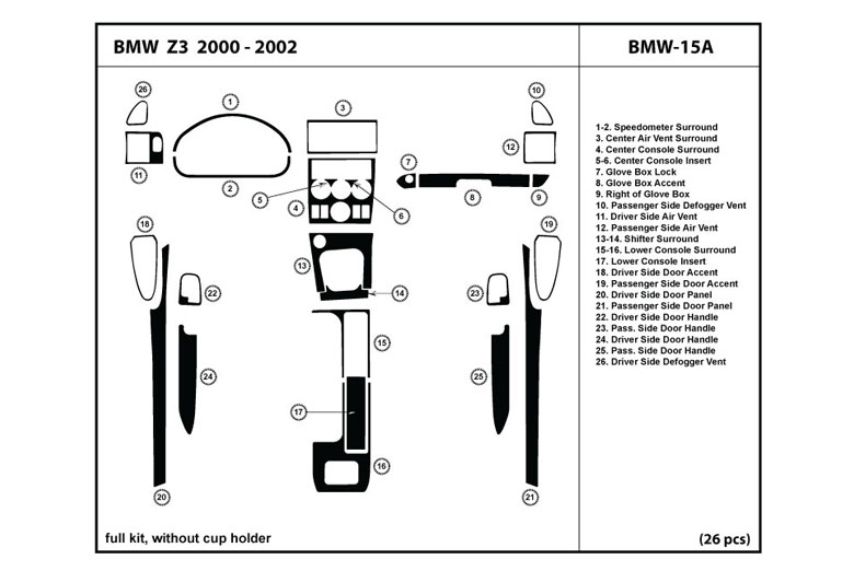 2001 Bmw z3 dash kit #5