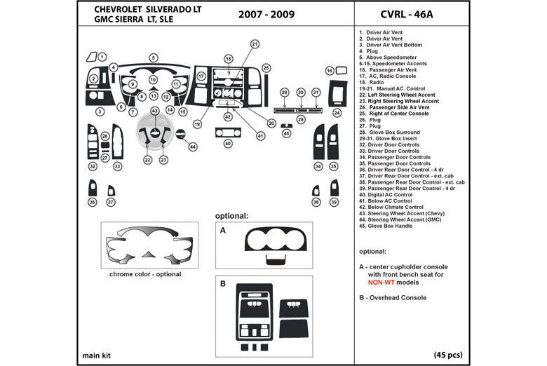 2009 Gmc sierra dash kit #4
