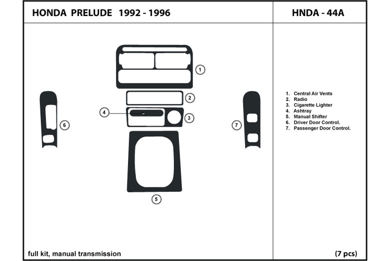 1992 Honda prelude dash kits #7
