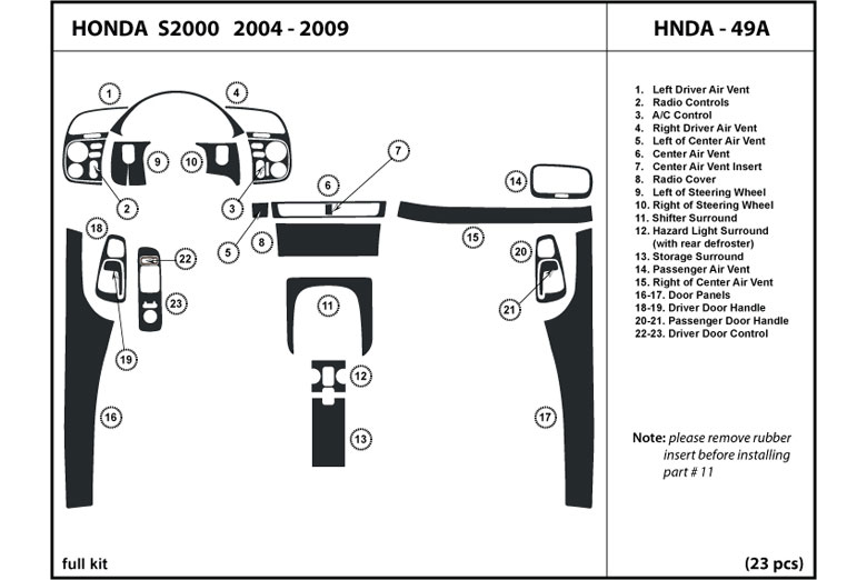 Honda s2000 dash kit #2
