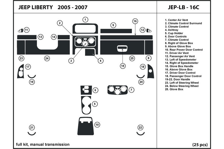 Jeep liberty dash kits #4