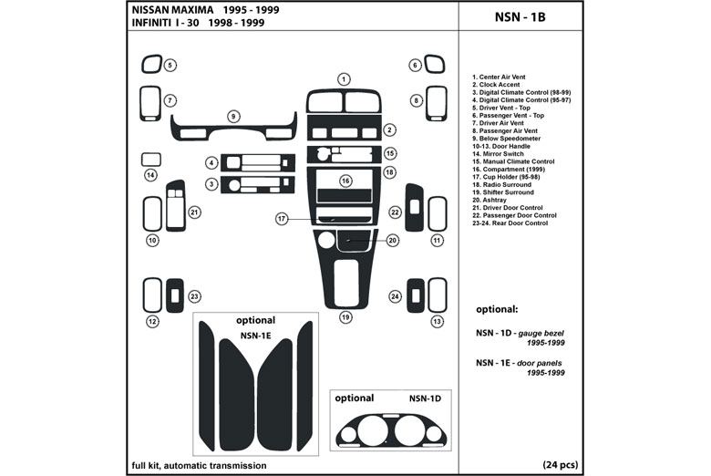 1998 Nissan maxima dash kit #8
