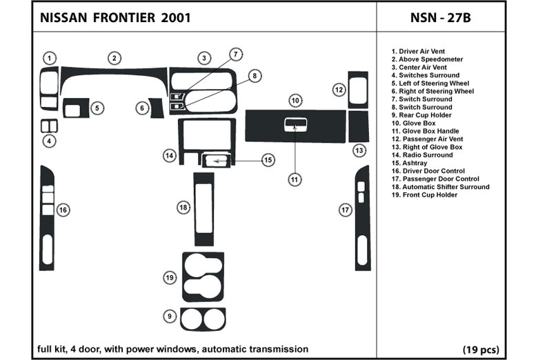 2001 Nissan frontier dash kit #4