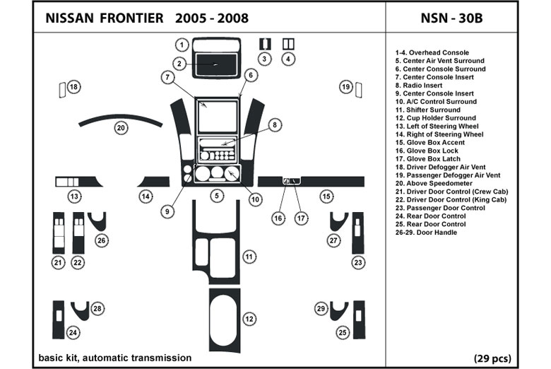 2008 Nissan frontier dash kit #10