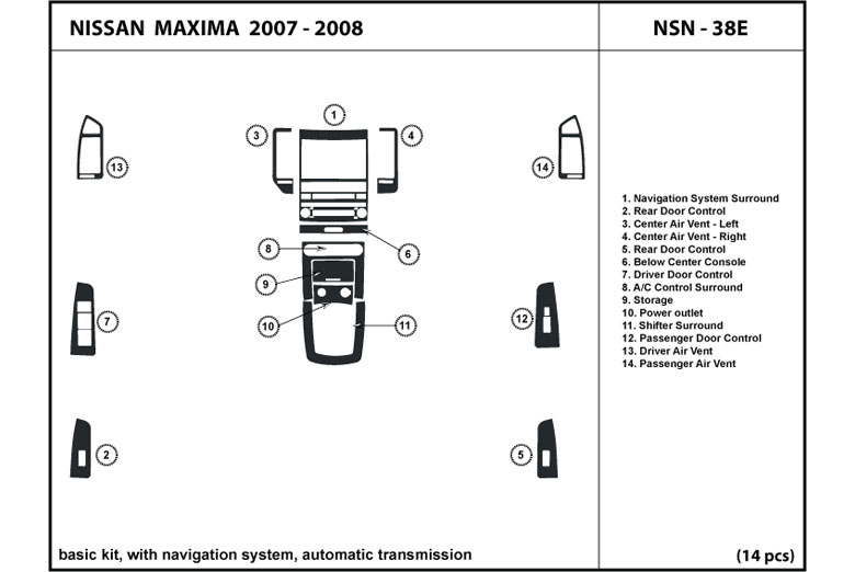 2007 Nissan maxima dash kit #4