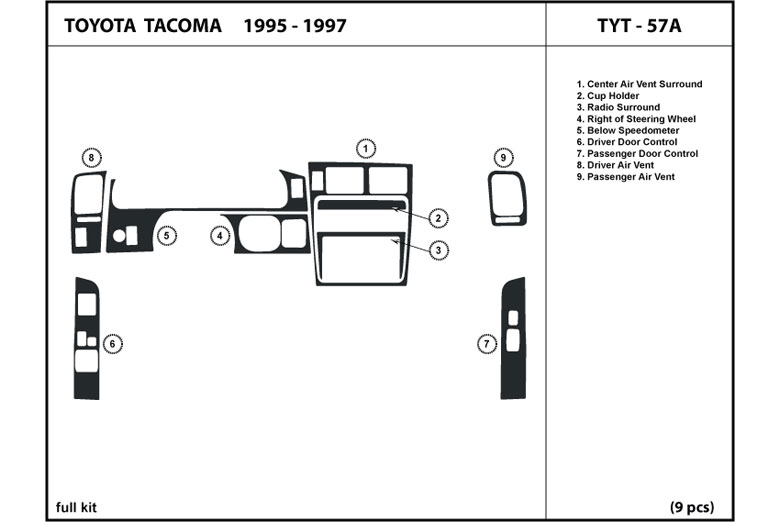 toyota tacoma wood dash kits #3