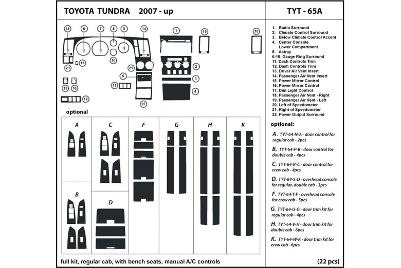 2007 Toyota tundra climate control
