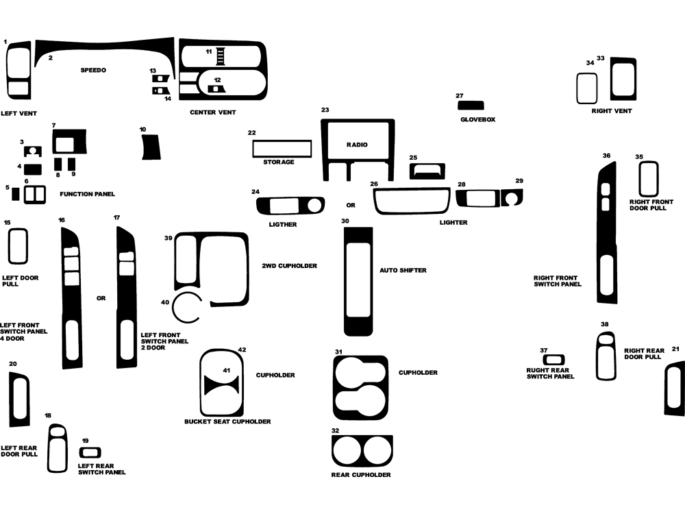 2001 Nissan frontier dash kit #6