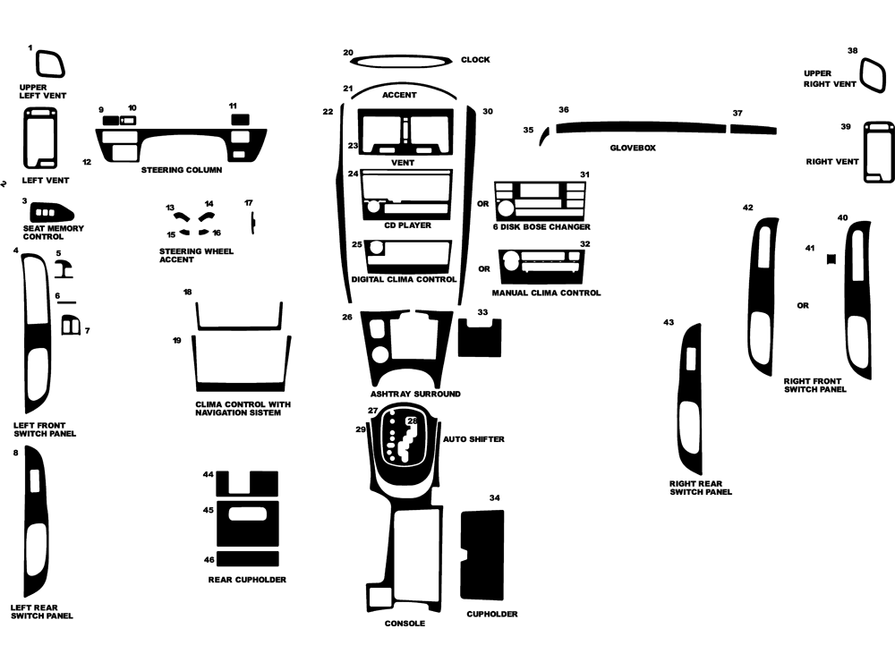 2002 Nissan maxima dash kit #10