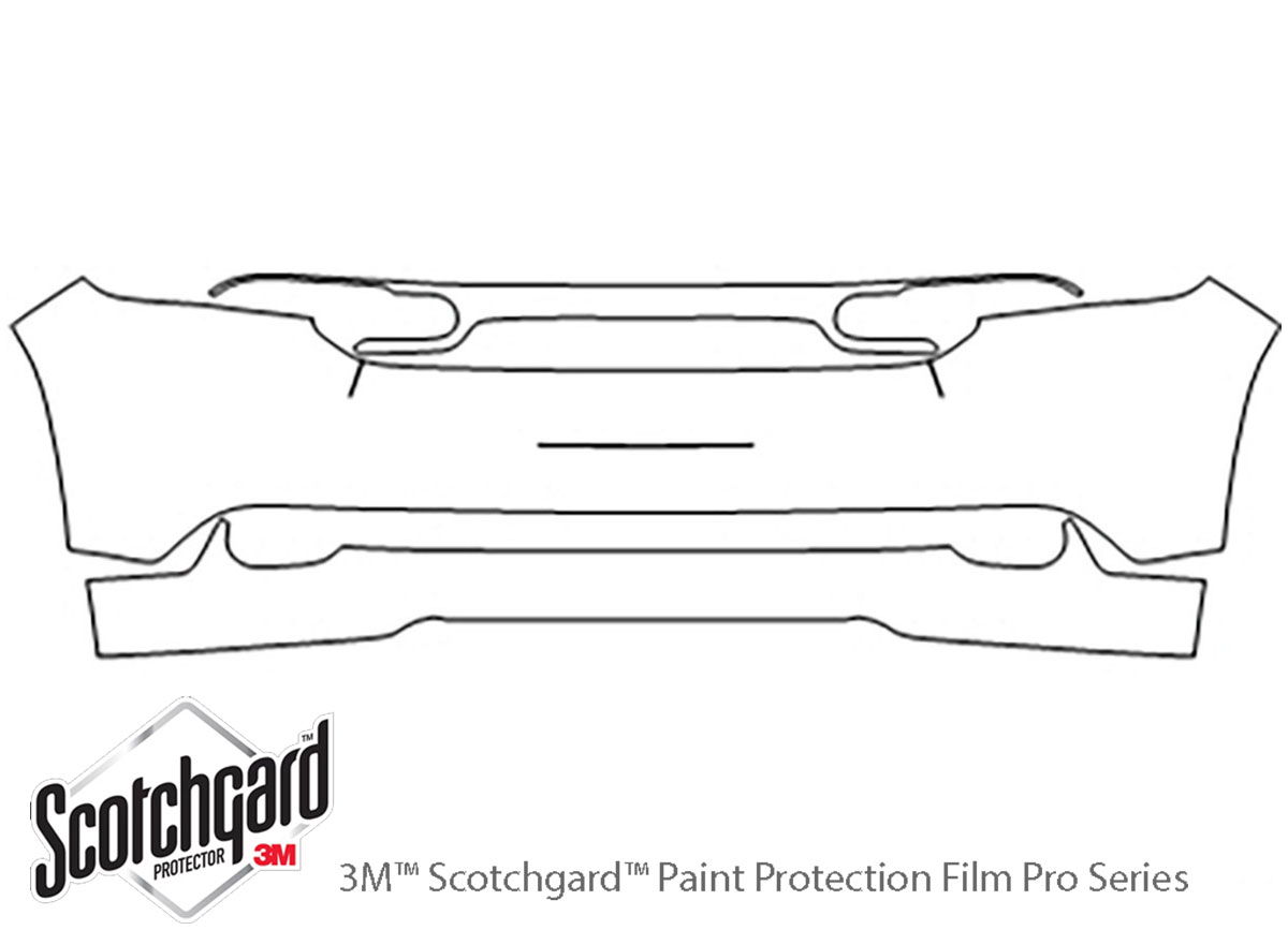 3M™ Dodge Durango 2011-2017 Bumper Paint Protection Kit | Clear Bra PPF