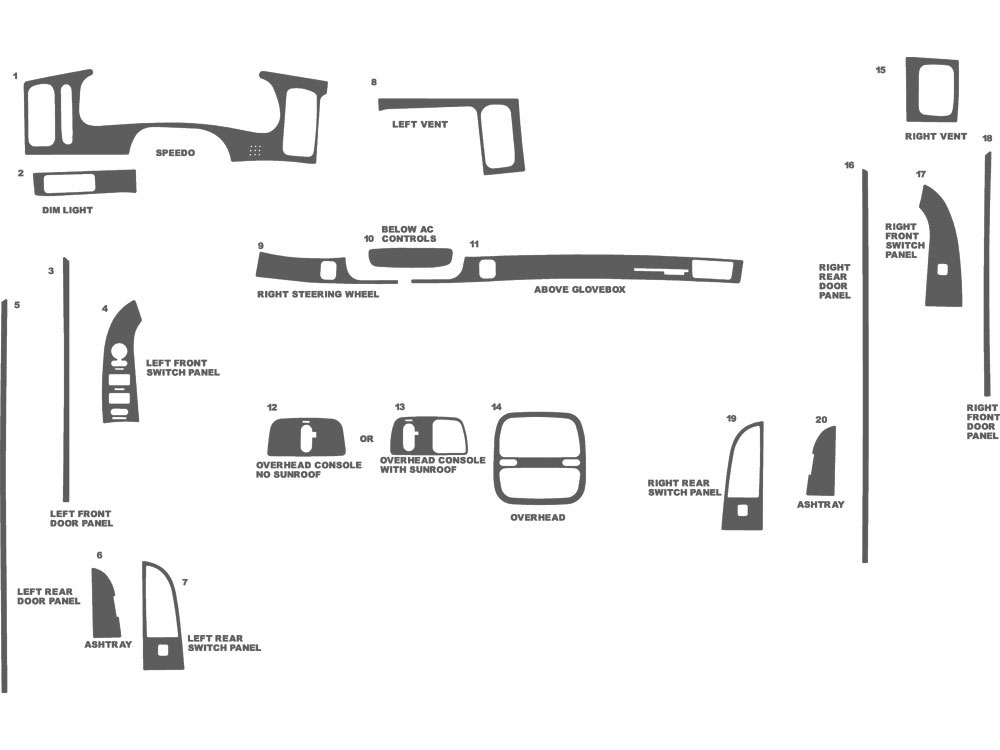 2000 Buick Park Avenue Dash Kits Custom 2000 Buick Park Avenue Dash Kit