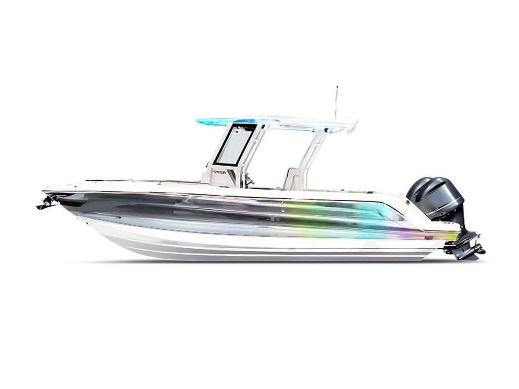 Rwraps™ Holographic Chrome Silver Neochrome Boat Wraps