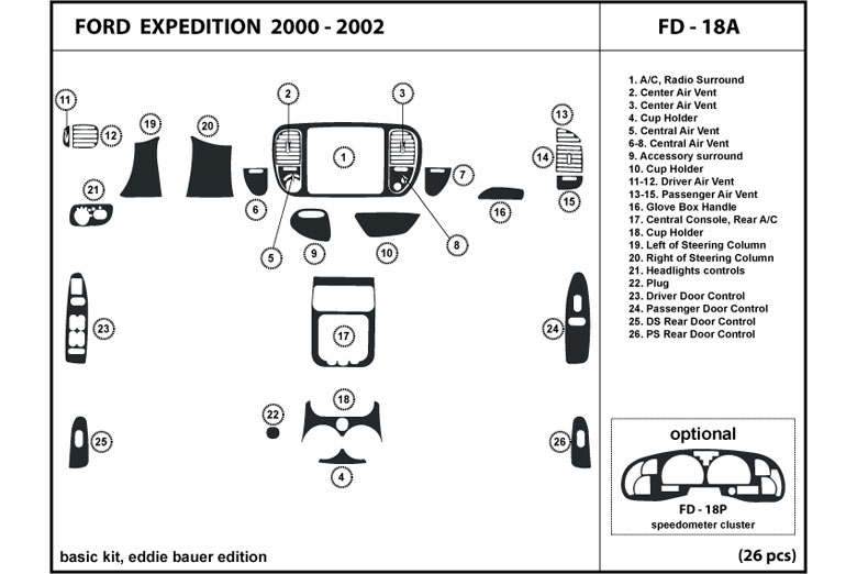 2002 Ford expedition dash kits #8