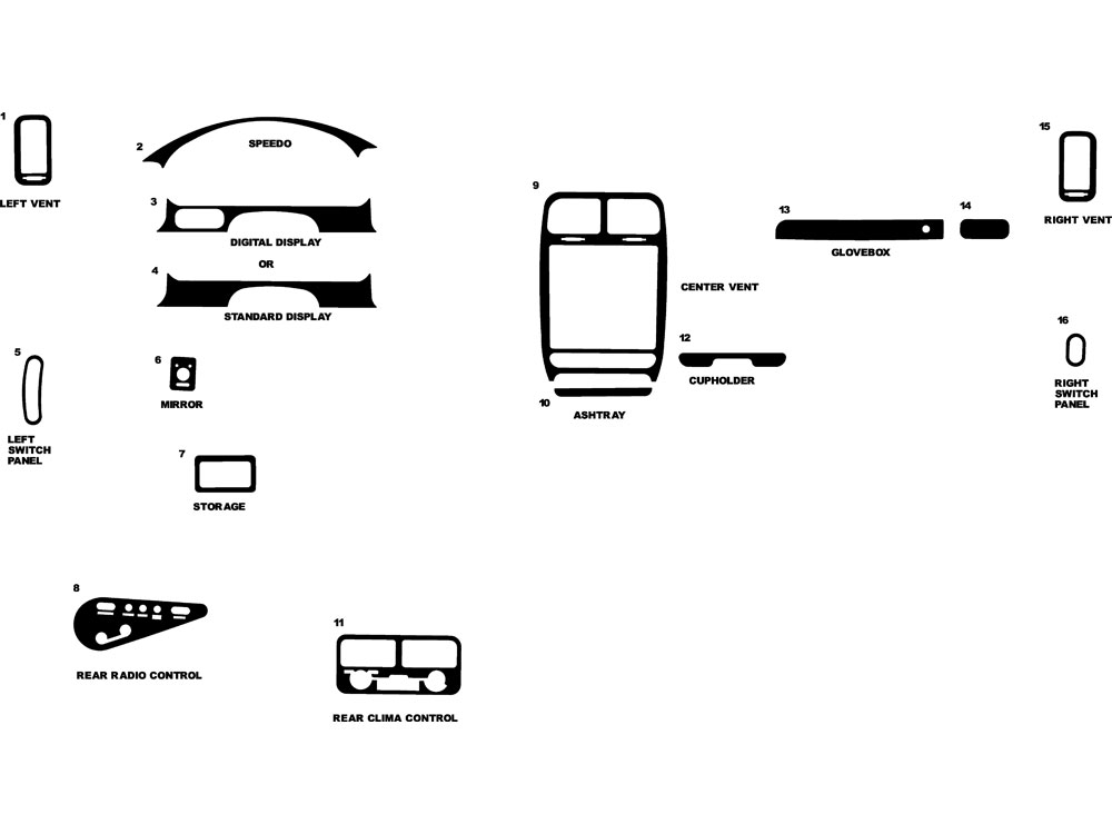 Nissan Quest Carbon Fiber Dash Kits Diy Carbon Fiber Dash