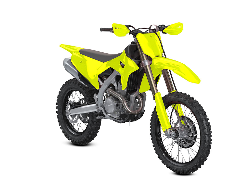 yellow dirt bike