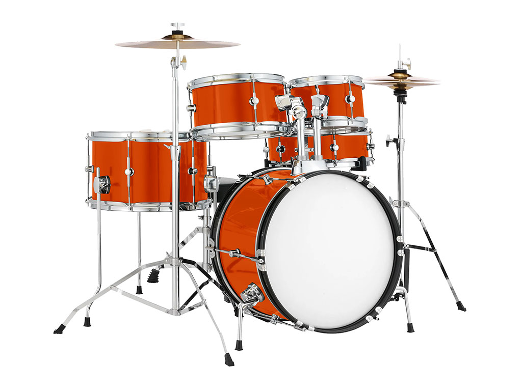 ORACAL® 970RA Gloss Daggi Orange Drum Kit Wraps | Drum Set Wraps