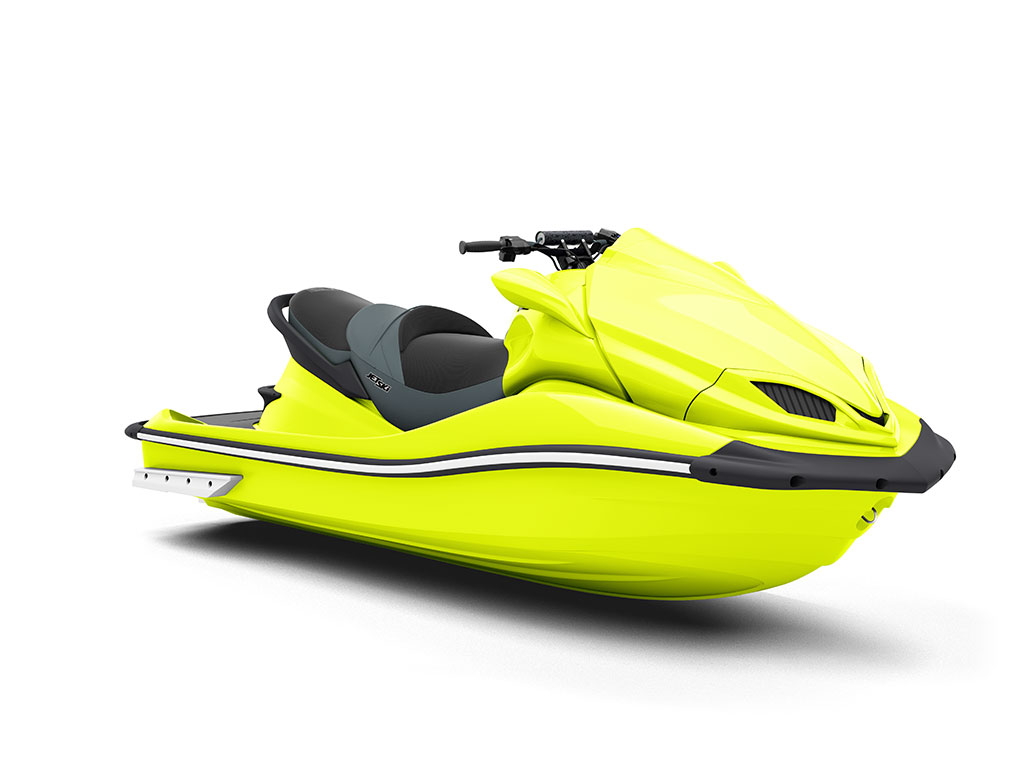 3M™ 1080 Satin Neon Fluorescent Yellow Jet Ski Wraps | Vinyl Wheel