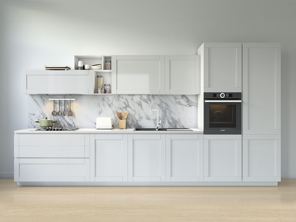 3M™ 2080 Gloss White Aluminum Kitchen Cabinet Wraps | Cabinetry Wraps