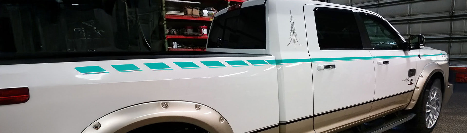 Turquoise Pinstriping