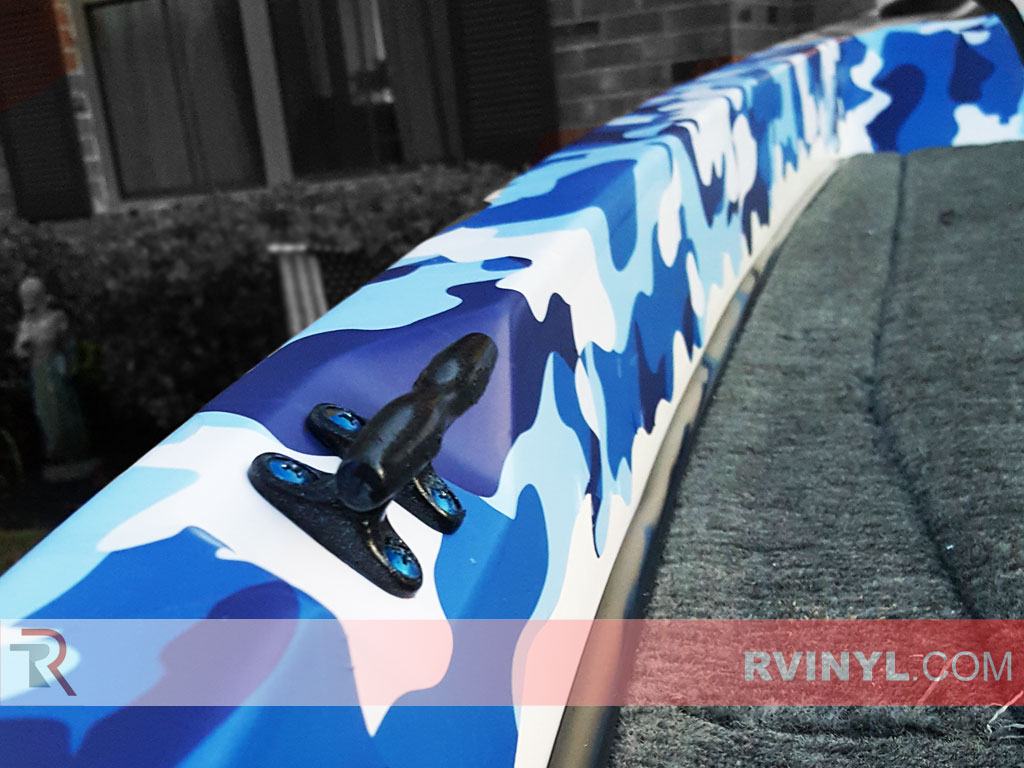 Rwraps™ Blue Camouflage Vinyl Wrap| Camouflage Car Wrap Film