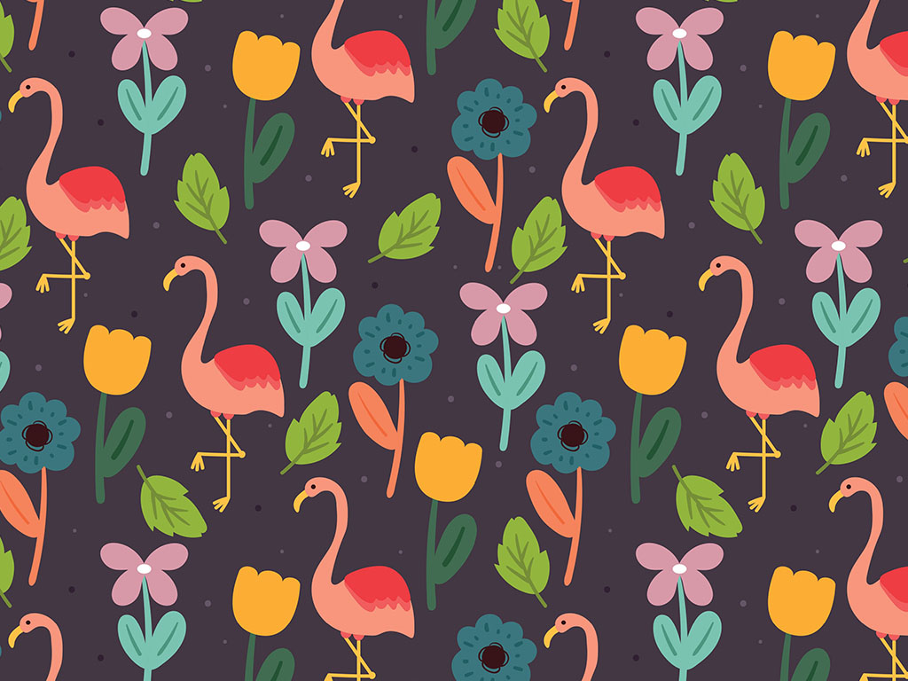 flamingo fun printable pattern