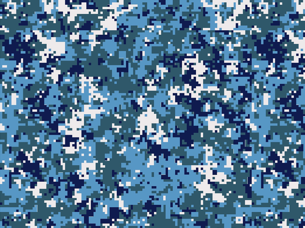blue digital camo pattern
