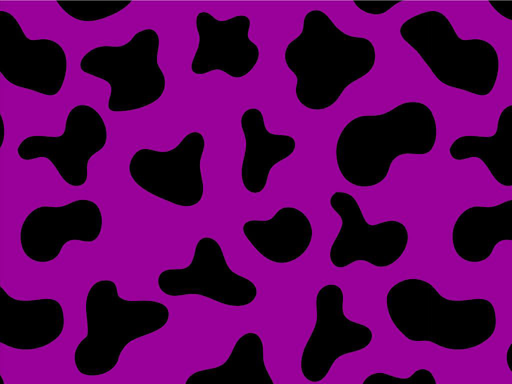 Purple Cow Print Wallpaper 