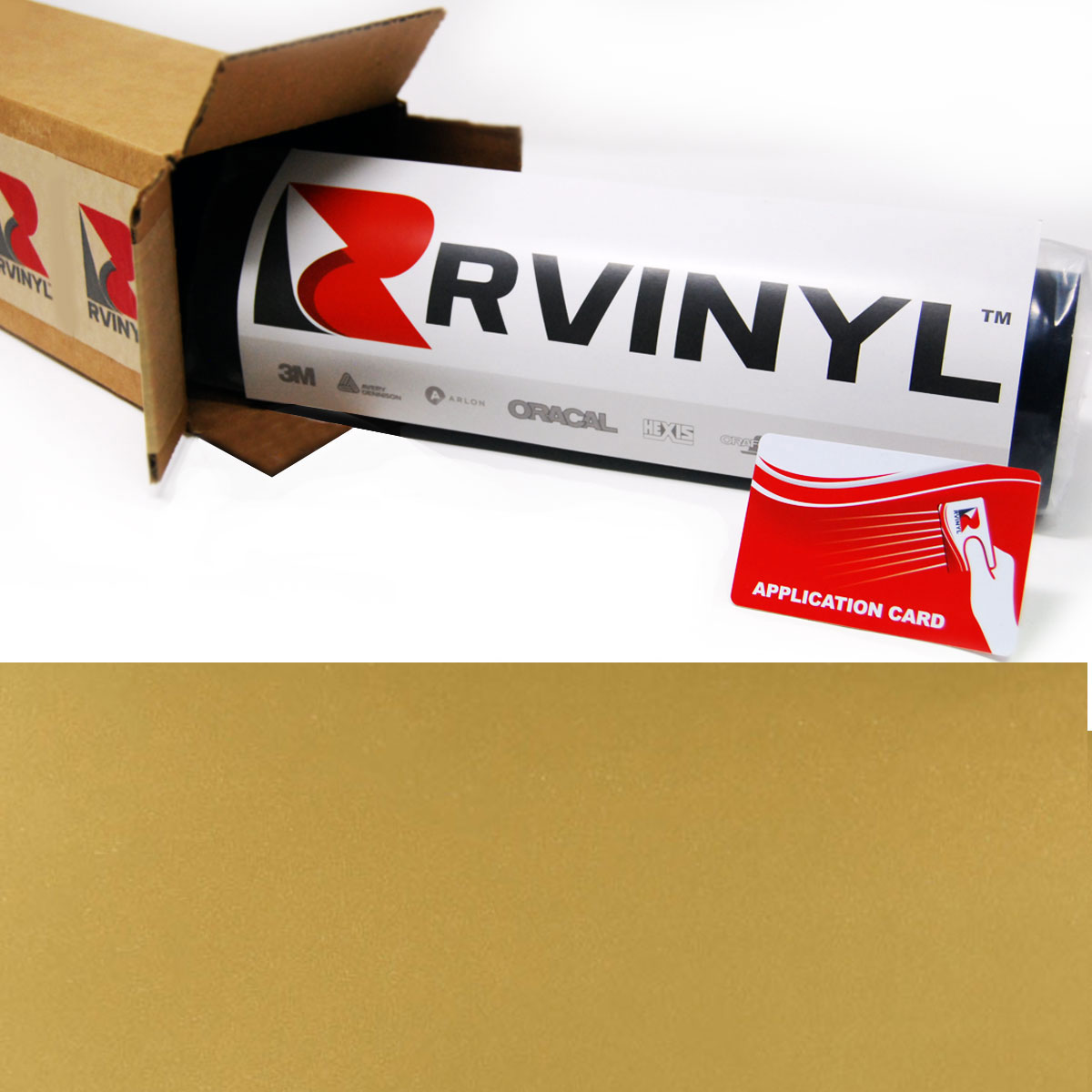 Rwraps™ Gold Matte Vinyl Wrap