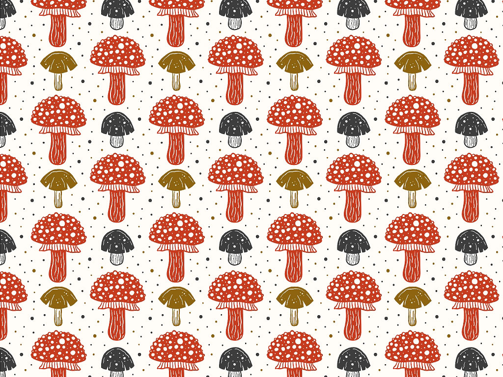 Rwraps™ Amanita Muscaria Mushroom Vinyl Wrap | Mushroom Print Car Wrap Film