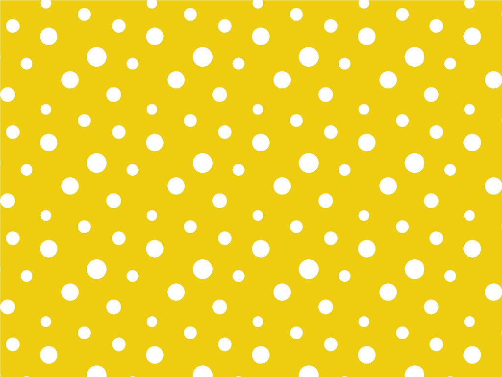 Rwraps™ Aureolin Yellow Polka Dot Vinyl Wrap | Polka Dot Print Car Wrap Film