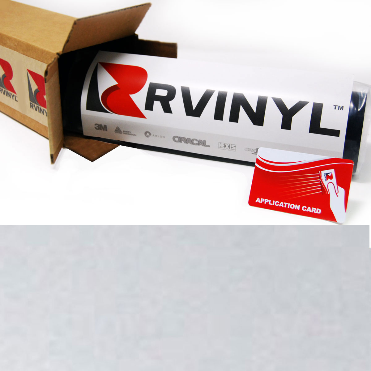 Rwraps™ Gloss Metallic Vinyl Wrap Film - Silver