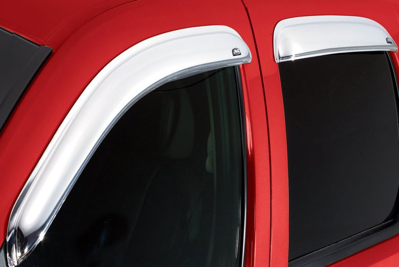 AVS® Ford F-150 2009-2014 Ventvisor Chrome Window Visors (Super Crew ...