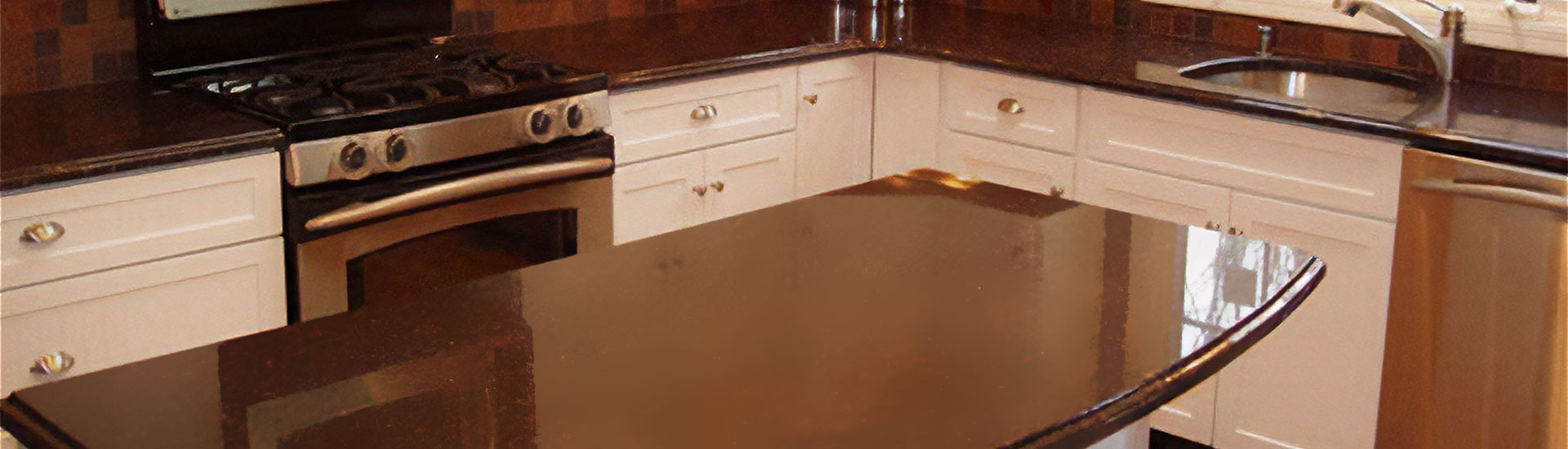 Brown Kitchen Countertop Wraps