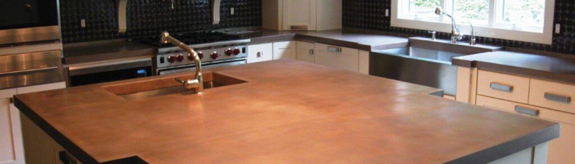 Copper Kitchen Countertop Wraps