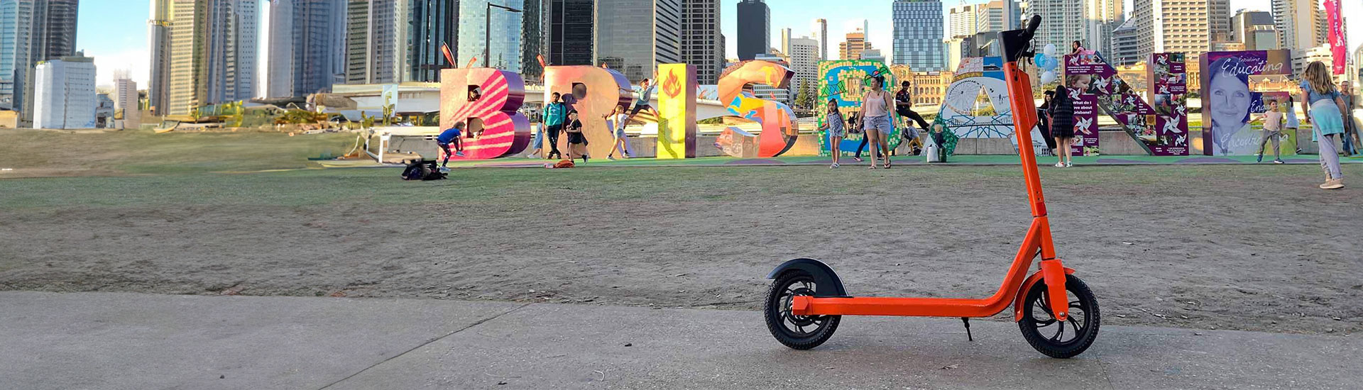 Orange Electric Scooter Wraps