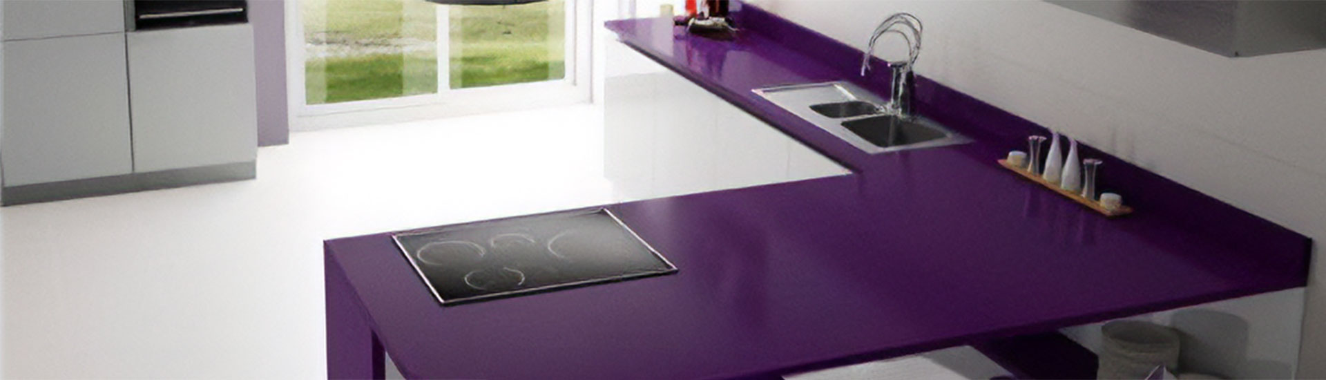 Purple Kitchen Countertop Wraps