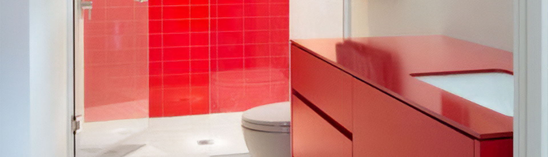 Red Bathroom Countertop Wraps