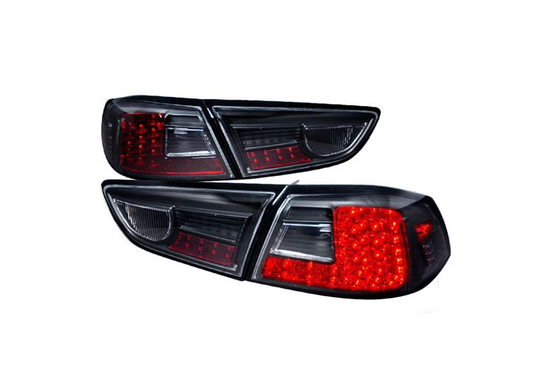 Spec-d Tuning® Mitsubishi Lancer 2008-2011 Smoked Led Tail Lights