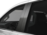 Subaru WRX 2002-2007 Brushed Aluminum Black Pillar Trim Diagram