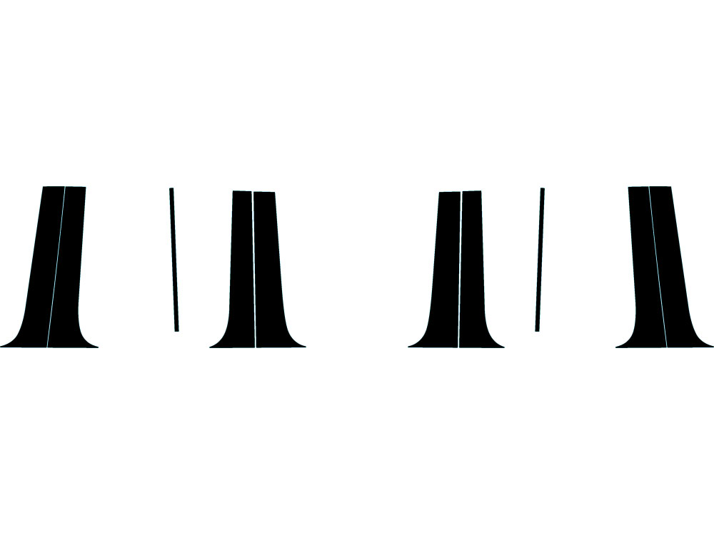 ##LONGDESCRIPTIONNAME2## Matte Black Pillar Trim Diagram