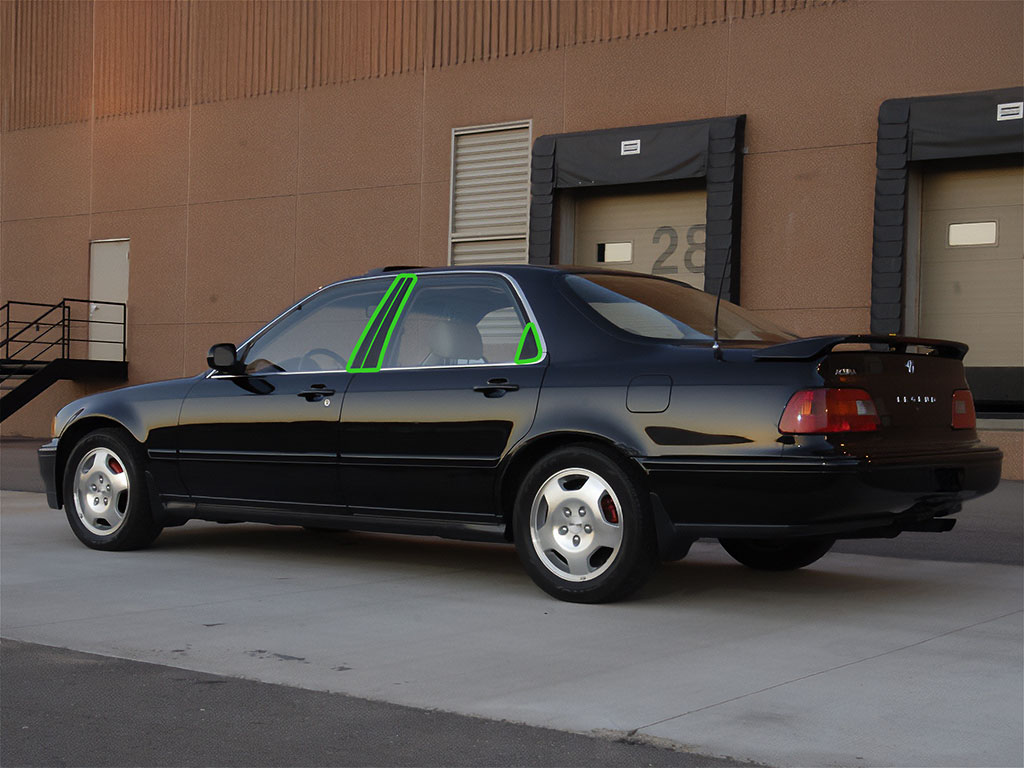 Acura Legend 1991-1995 (Sedan) Pillar Post Trim Installation Location