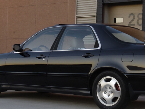 Rtrim™ Acura Legend 1991-1995 Gloss Black Pillar Post Trim (Sedan)