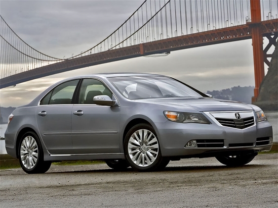 Acura RL 2005-2012 Matte Black Pillar Trim