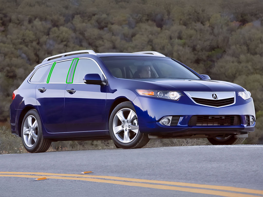 Acura TSX 2011-2014 Pillar Post Trim Installation Location