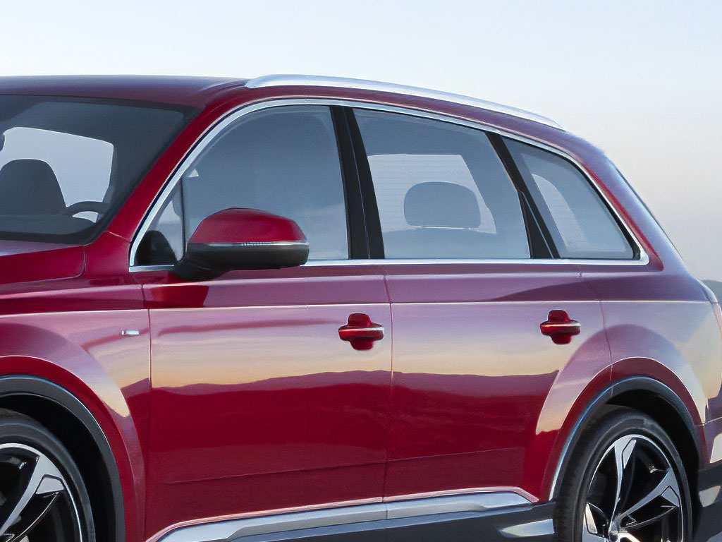 Audi Q7 2017-2019 Gloss Black Pillar Trim Diagram