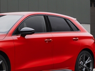 Audi S3 2015-2020 Brushed Aluminum Black Pillar Trim Diagram