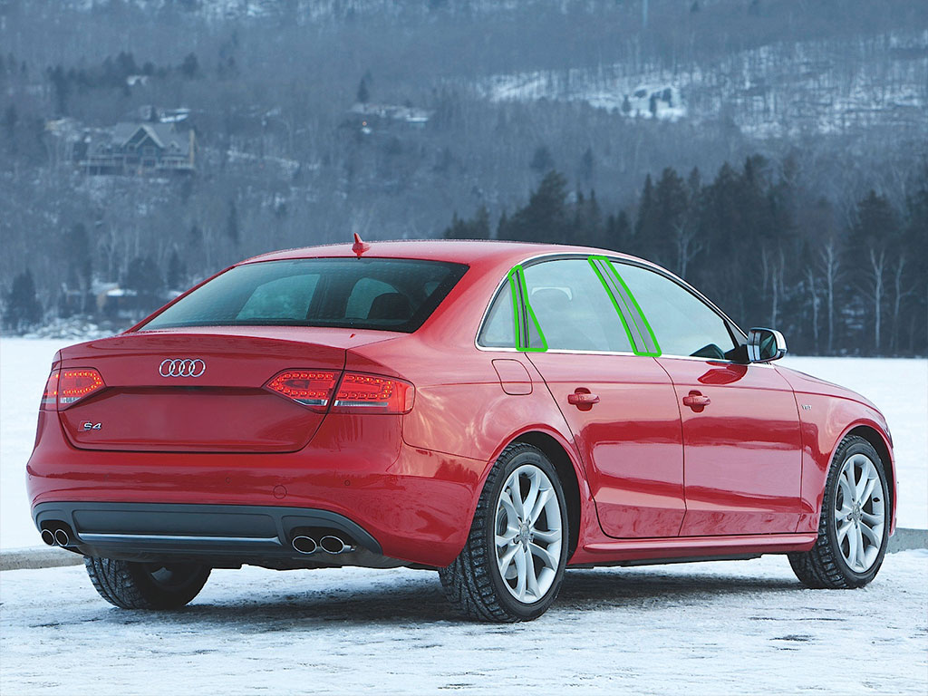 Audi S4 2004-2008 Sedan Pillar Post Trim Installation Location