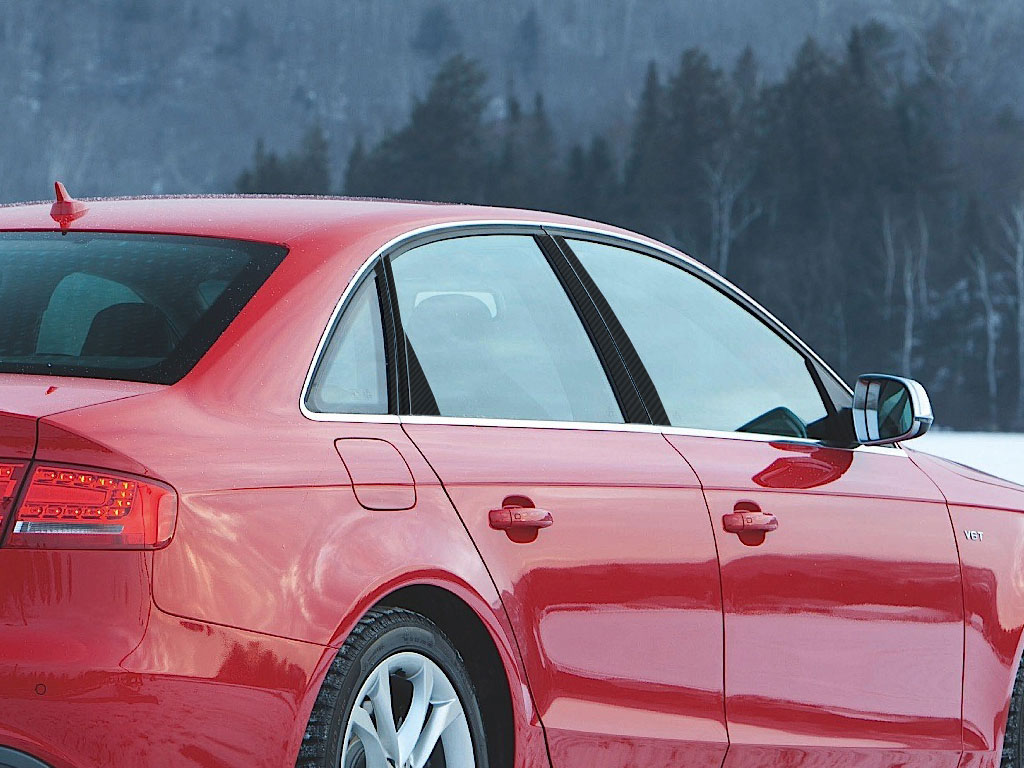 Audi S4 2004-2008 Sedan Carbon Fiber Pillar Trim Diagram