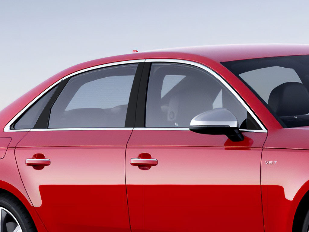 Audi S4 2009-2016 Sedan Gloss Black Pillar Trim Diagram