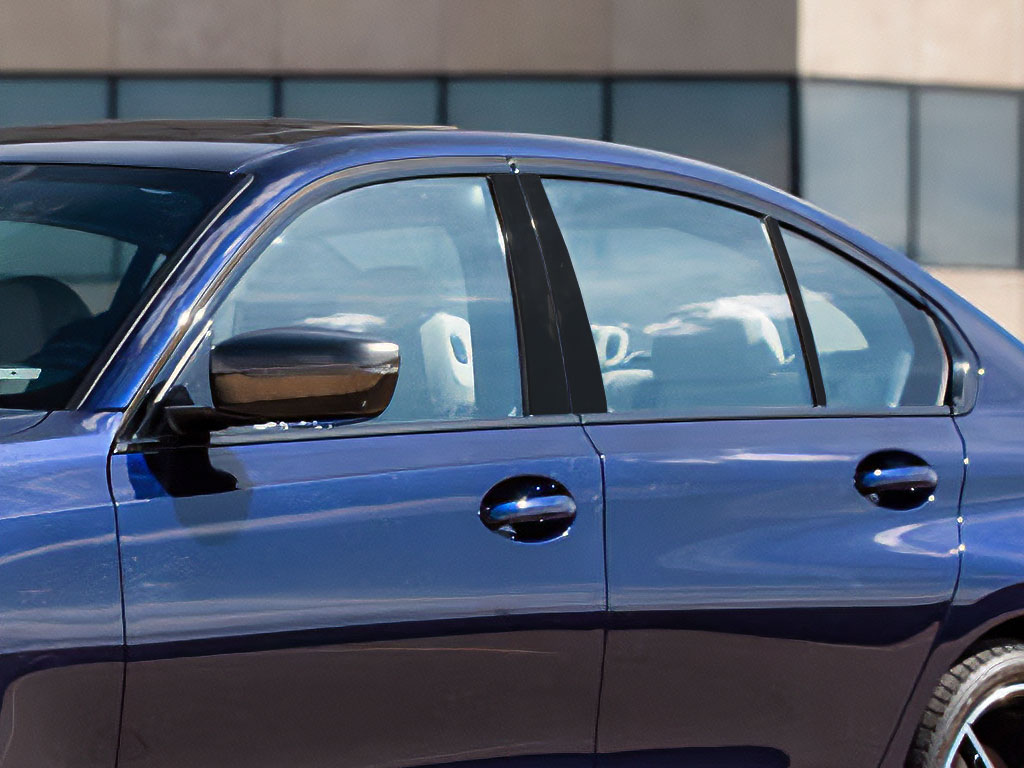 BMW 3-Series 2019-2024 Gloss Black Pillar Trim Diagram